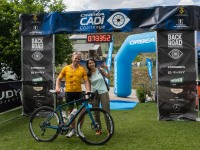 Cris and Ari at the finish line - Stage 1 (Cadi Challenge 2022)