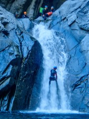 Alec in the flow (Canyoning Italy 2019)