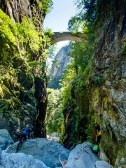 Bridge above (Canyoning Italy 2019)