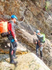 Craig abseils (Canyoning Italy 2019)