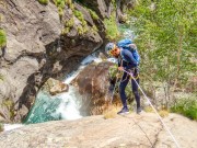 Pattrick abseiling (Canyoning Italy 2019)