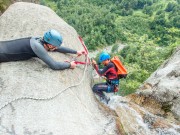 Technical abseil (Canyoning Italy 2019)