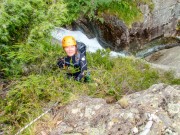 Verena climbing (Canyoning Italy 2019)