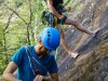 Alec and Pattrick finishing off their climb (Canyoning Italy 2019)