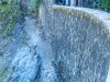 At the edge of the hydro dam (Canyoning Italy 2019)