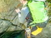 Craig about to dive (Canyoning Italy 2019)