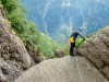Craig sets up (Canyoning Italy 2019)