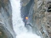 Verna about to get wet (Canyoning Italy 2019)