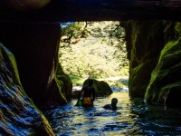 At the end (Canyoning Robinson Creek, Adventures with Craichel Jan 2022)