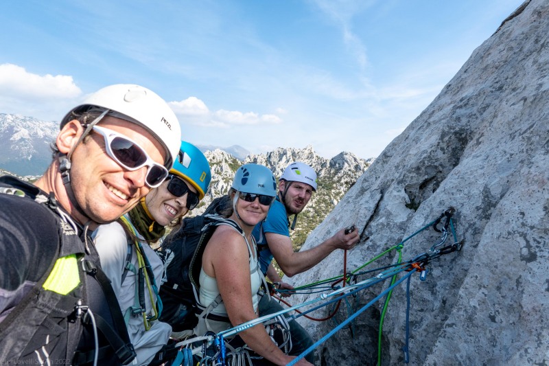 Abseiling (Climbing Croatia Oct 2022)