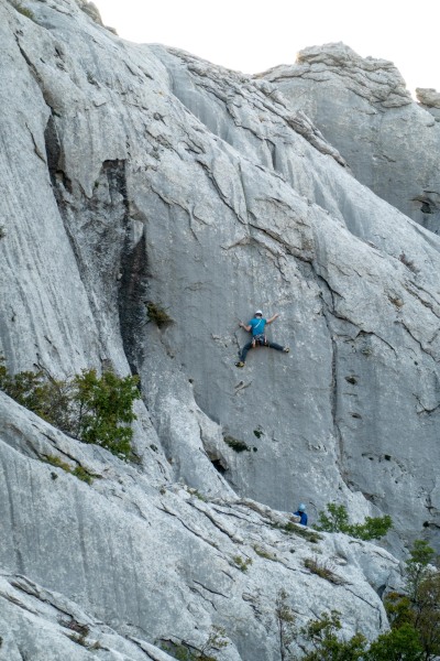 Johannes is a spider (Climbing Croatia Oct 2022)
