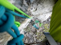 Ari belaying me (Climbing Croatia Oct 2022)