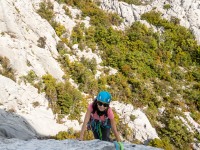 Ari seconding (Climbing Croatia Oct 2022)