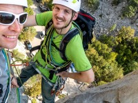 Cris and Johannes on Nosrog (Climbing Croatia Oct 2022)