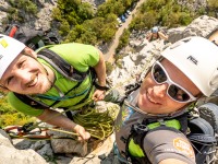 The lads at an anchor (Climbing Croatia Oct 2022)