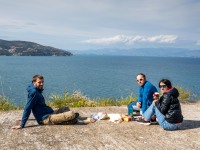 Stopping for lunch (Climbing Greece April 2023)