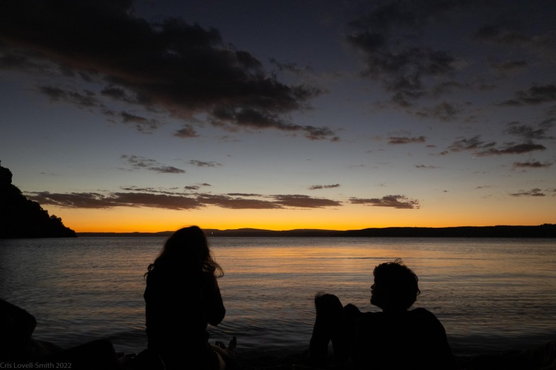 Chilling at the lake (Climbing Kawakawa Bay Jan 2022)