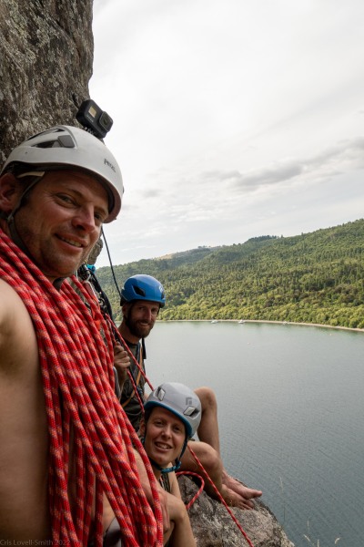 On Jugzilla (Climbing Kawakawa Bay Jan 2022)