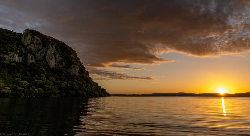 Sunset in the bay (Climbing Kawakawa Bay Jan 2022)