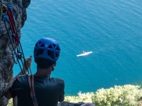 Climbing above the lake (Climbing Kawakawa Bay Jan 2022)