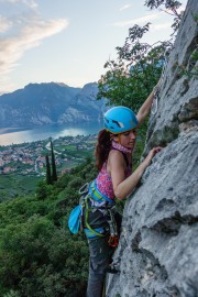 Ari climbing again (Climbing in Arco Sept 2017)