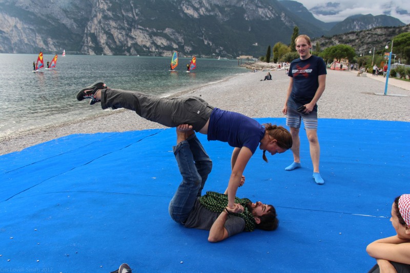 Messing around at the lake (Climbing Arco 2017)