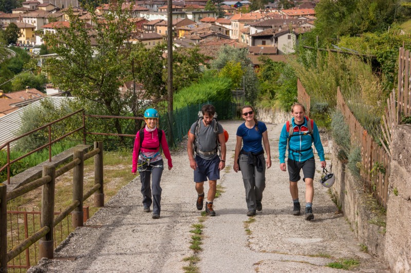 Setting off (Climbing in Arco Sept 2017)