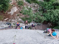Looking down from the top (Climbing in Arco Sept 2017)