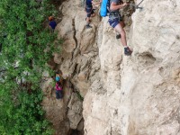 Starting the Via Ferrata Monte Albano (Climbing in Arco Sept 2017)