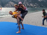 We played games at the lake for a while (Climbing Arco 2017)