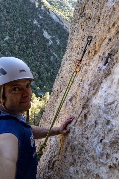 Cris climbing (Climbing Margalef May 2024)