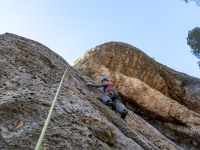 Ari climbing again (Climbing Margalef May 2024)