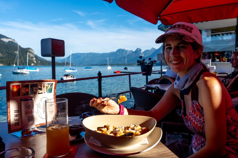Kaiserschmarn at the Wolfgangsee (Climbing Plombergstein Sept 2025)