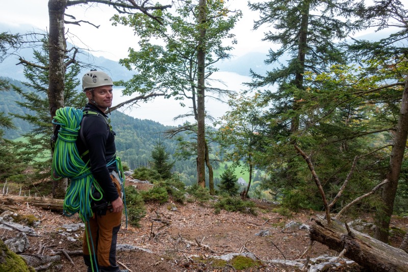 Packing up and heading back down. (Plombergstein Sept 2025)