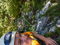 Climbing Äskulap at Plombergstein (Plombergstein Sept 2025)