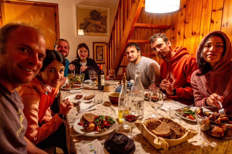 Another delicious dinner (Climbing weekend in Cerdanya)