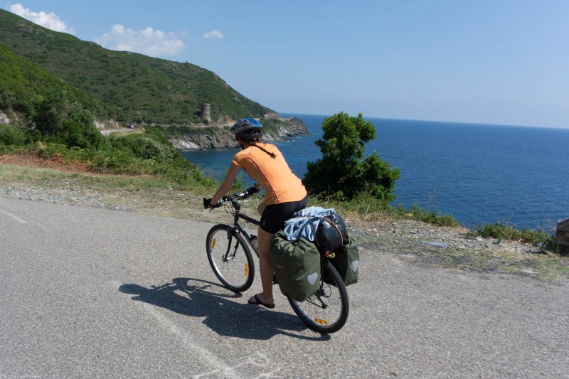Leonie sets off around Cap Corse (Corsica)