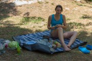 Picnic at the camp site (Corsica)