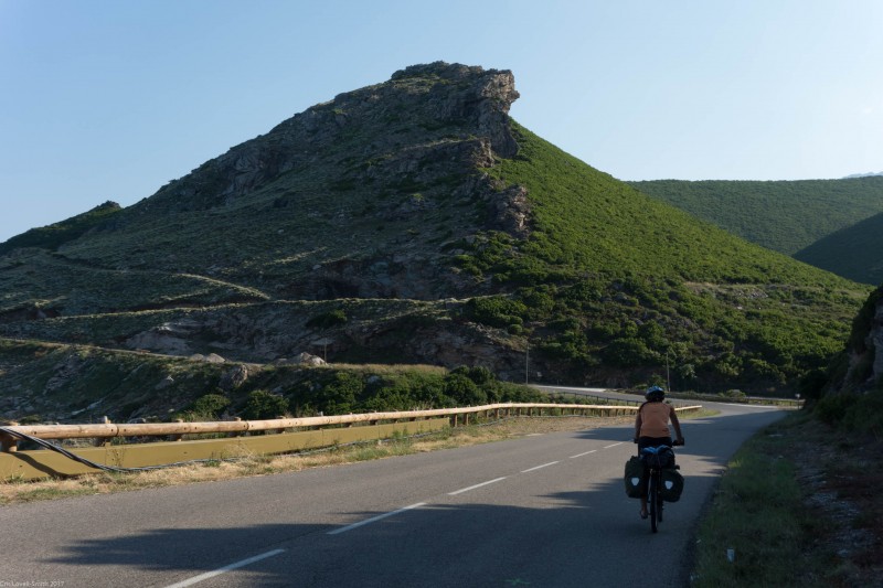 Riding in the evening (Corsica)