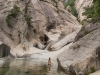 Leonie takes a dip (Corsica)