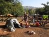 Cris and tent (Mallorca)