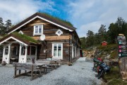 A restaurant near Reinheimen National Park (Cycle Touring Norway 2016)