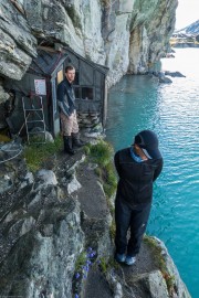 At the hut (Cycle Touring Norway 2016)