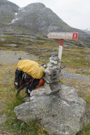 Bike and rocks (Cycle Touring Norway 2016)