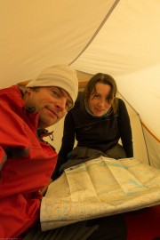 Inside the tent (Cycle Touring Norway 2016)