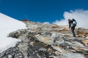 Leonie going up (Cycle Touring Norway 2016)