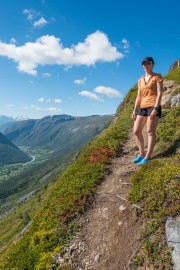 Leonie in the hills again (Cycle Touring Norway 2016)