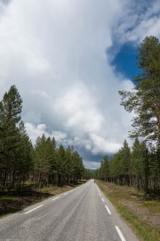 More straight road (Cycle Touring Norway 2016)