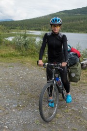 Near a lake (Cycle Touring Norway 2016)