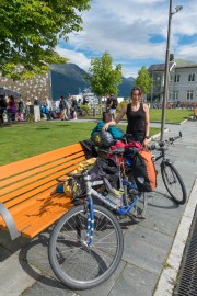 Sunshine in Andalsnes (Cycle Touring Norway 2016)